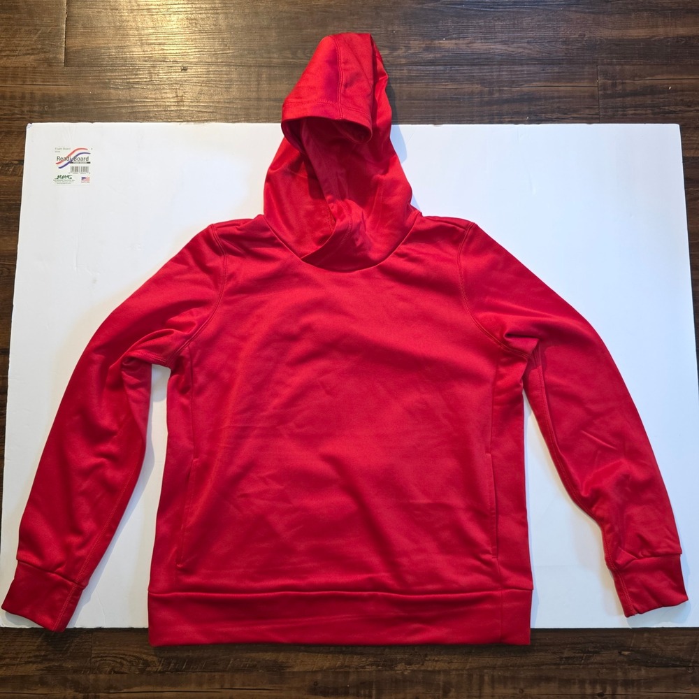 Nike Pullover Performance Hoodie – Size Large — Solid Red
